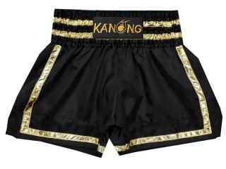 KANONG キックボクシングパンツ : KNS-140-黒-ゴールド